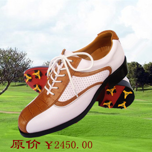 【特价促销】高尔夫球鞋男款真皮手工皮底鞋运动休闲高尔夫鞋