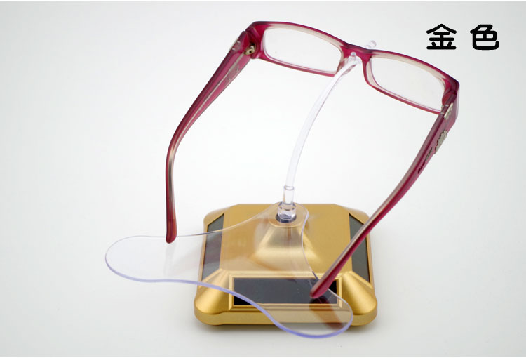 厂家直销太阳能眼镜展示架 光能转盘 饰品架 旋转托架