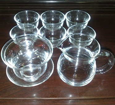 特价耐高温整套玻璃茶具 铁观音花茶 专用功夫茶具 盖碗茶海套装