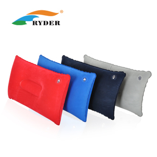 Ryder/莱德 户外旅游枕头 植绒充气枕头 帐篷枕头 汽车座椅靠背
