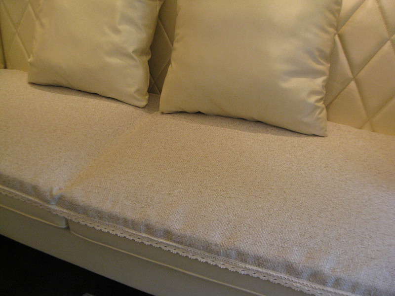 高档加厚棉麻 防滑沙发垫布艺沙发坐垫沙发巾纯色米白色可定制