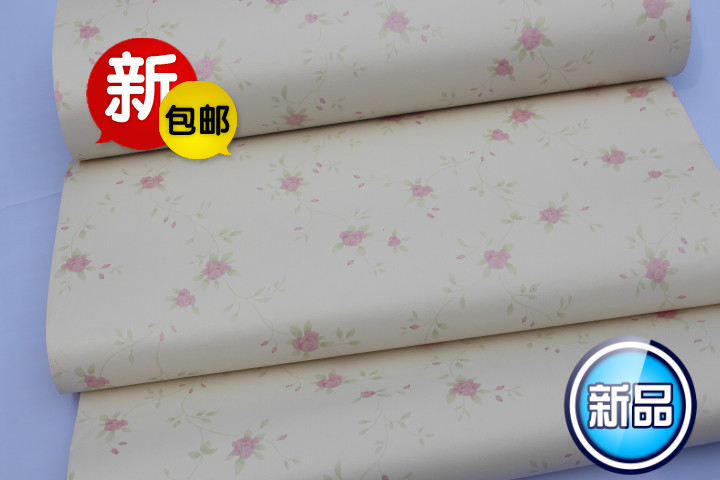 最新韩式PVC自粘墙纸 壁纸 客厅/卧室/电视背景墙 温馨壁纸包邮