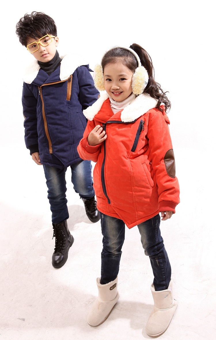 冬装儿童新款加长加厚小孩子外套男女童棉袄中大童加厚韩版外套