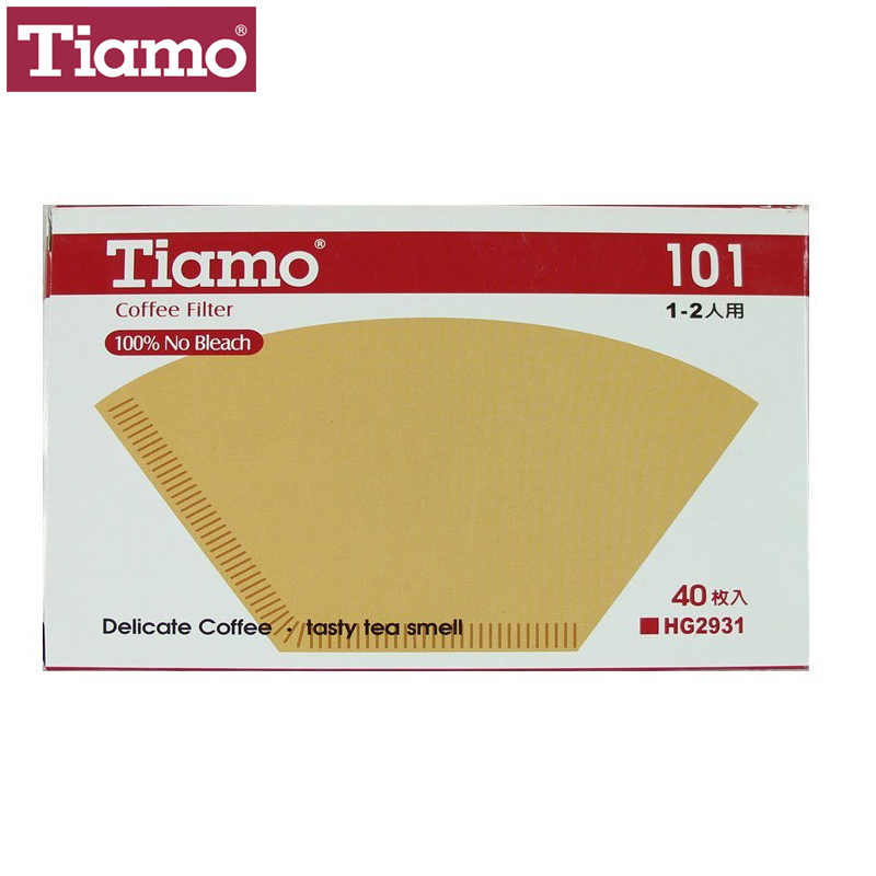 正品TIAMO扇型滤纸101咖啡滤杯专用过滤纸1-2人份 HG2931