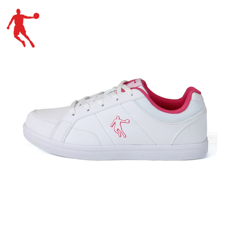 正品乔丹经典纯色简约学生板鞋舒适女运动鞋跑步休闲鞋OM1640599