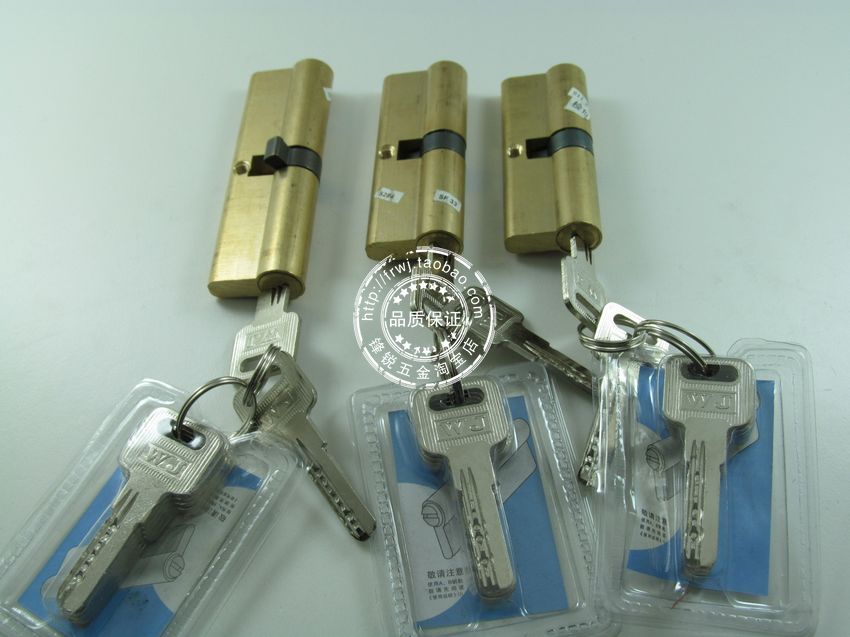 锁芯防火锁芯 双开锁芯 单开锁芯 铜锁芯75偏心