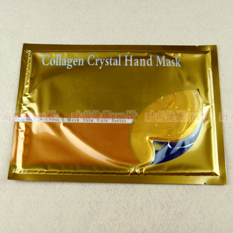 正品collagenCrystal胶原蛋白黄金手膜嫩白去角质除细纹手部护理