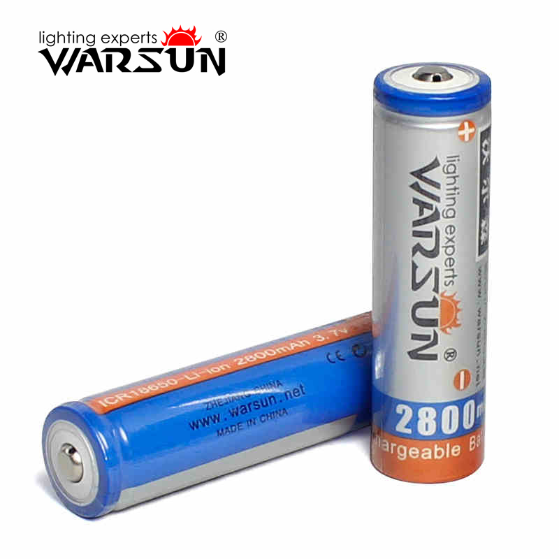 warsun沃尔森 18650锂电池 2800mah 可充电1000次 3.7V