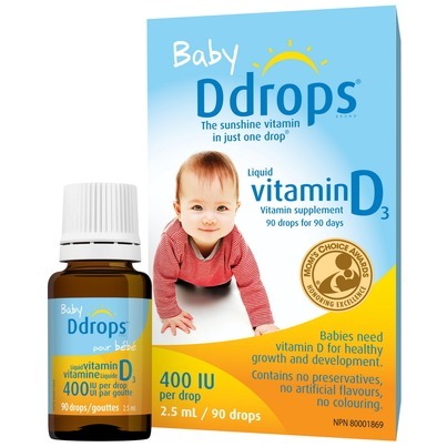 【加拿大直邮】 原装进口加版Baby d drops/Ddrops 婴儿维生素d3