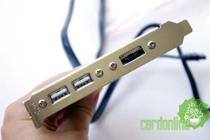 ASUS华硕 原配 USB2.0+ESATA 高速 接口卡槽档板 背部板卡