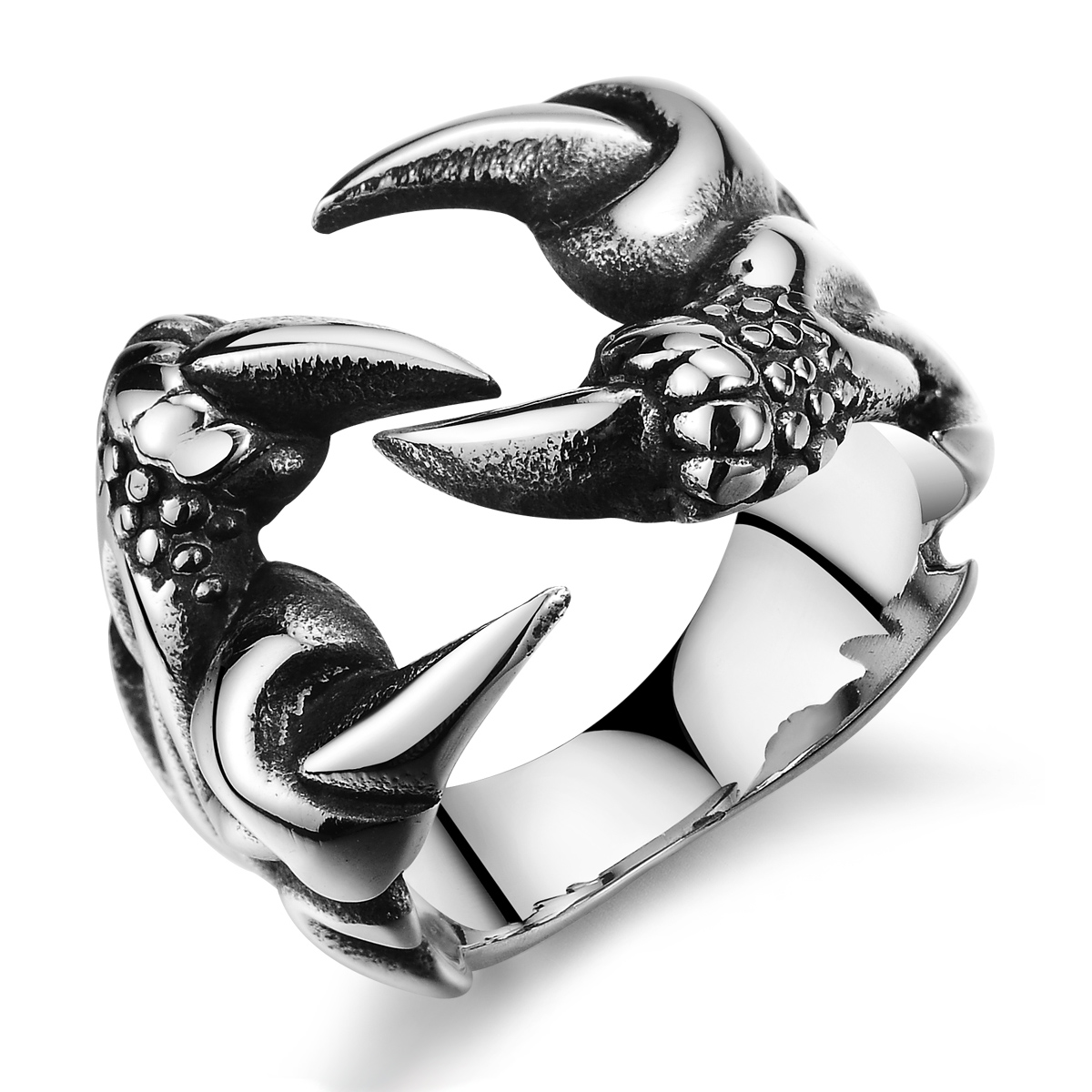 个性龙爪指环 韩版个性礼品 时尚男士戒指 潮流钛钢大戒指