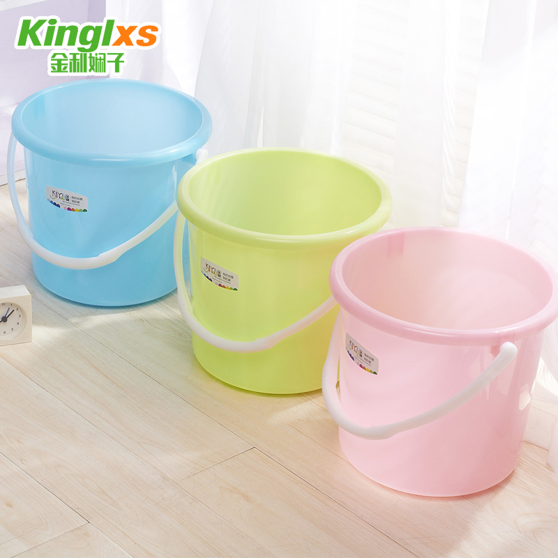 金利娴子加厚塑料水桶 清纯提桶 家用塑料桶 储水桶 提水桶洗衣桶