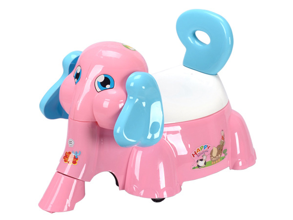 大象儿童坐便器 音乐带滑轮坐便器 儿童玩具卡通车音乐版婴儿马桶