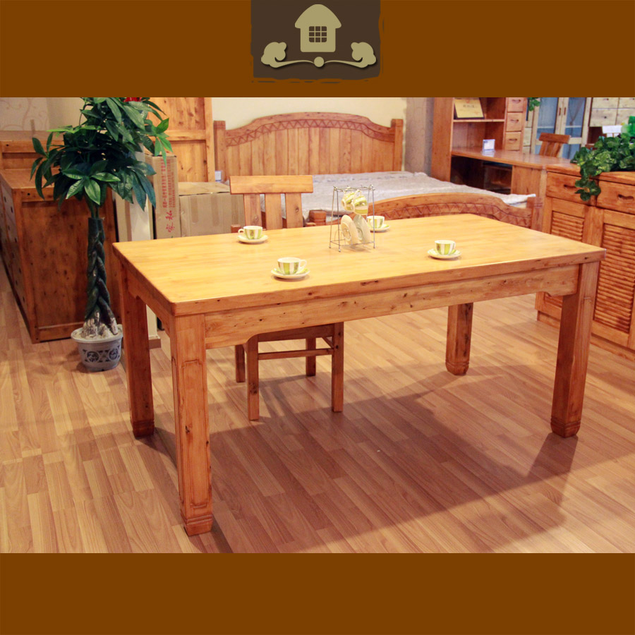 香柏木 实木餐桌 实木家具 全柏木餐桌餐椅 组合1+6 特价 包邮