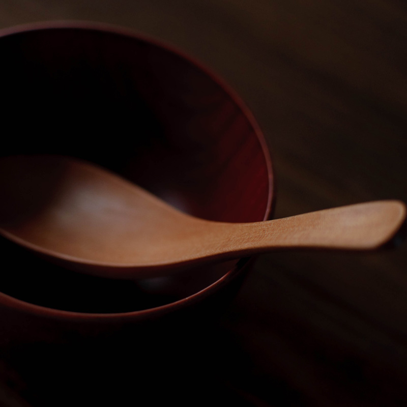 吾素|天然木质|餐具套装|荷木|勺子|汤勺|饭勺|瓷式勺|日式和风