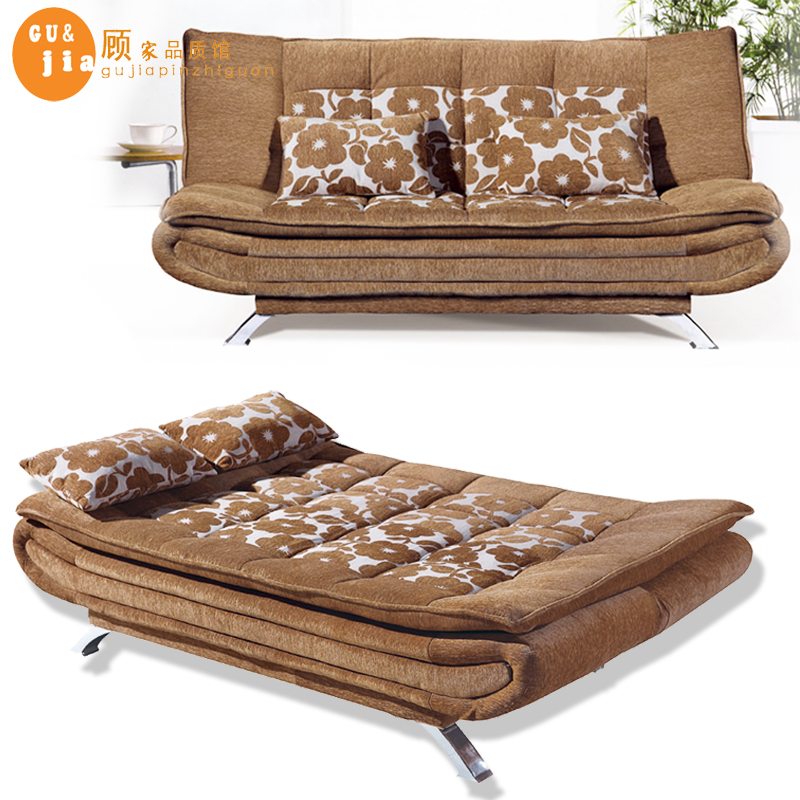 多功能沙发田园双人布艺折叠沙发床可拆洗小户型特价1.2米1.5米