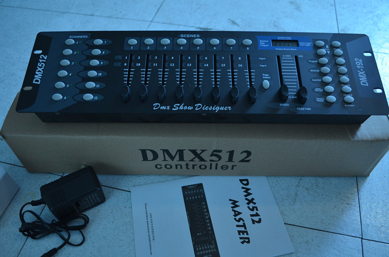 DMX192控台DMX512控制帕灯舞台灯光婚庆酒吧光控制器调光台摇头灯