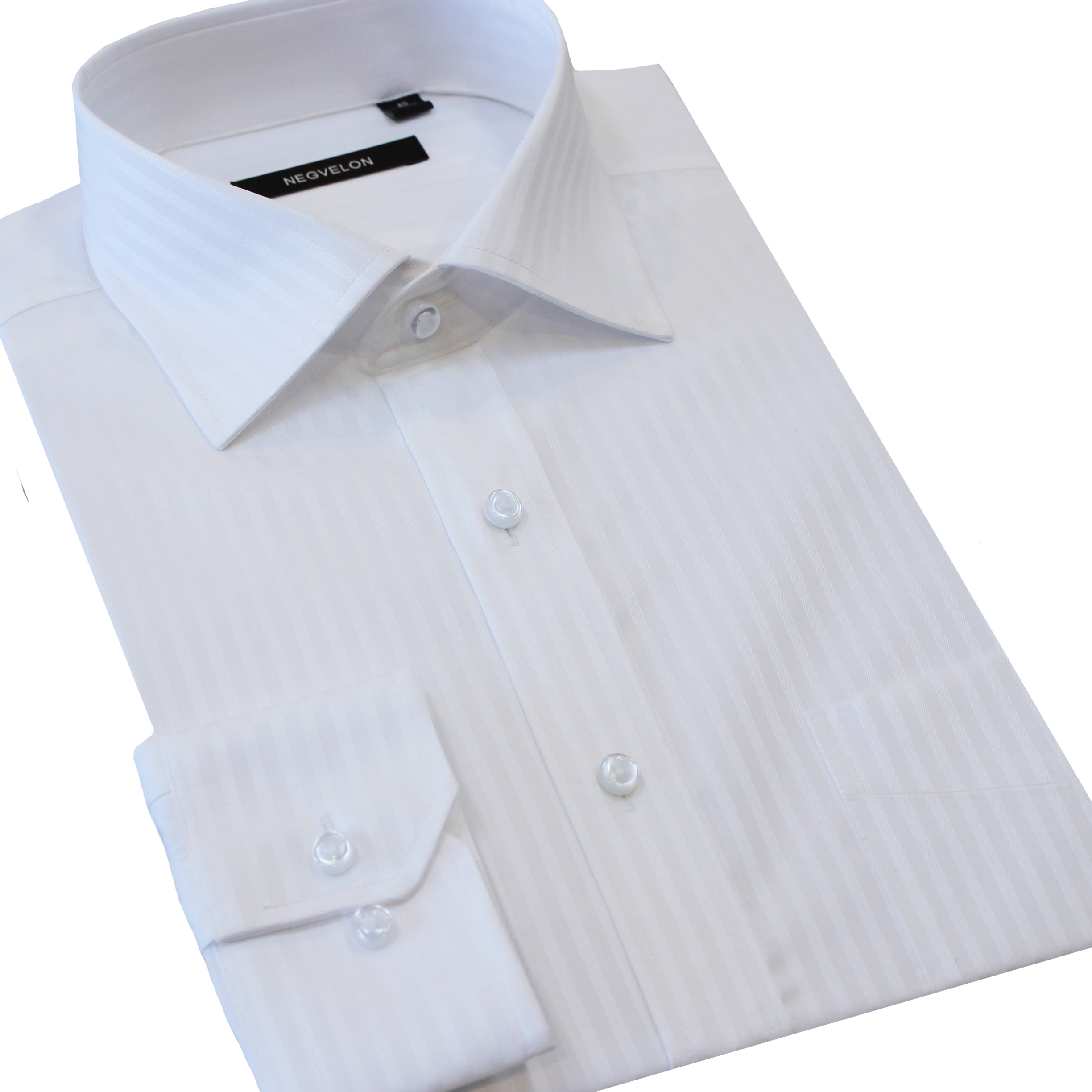 特价北京绅士高纱织全棉白色暗纹商务绅士男长袖衬衫结婚送领带
