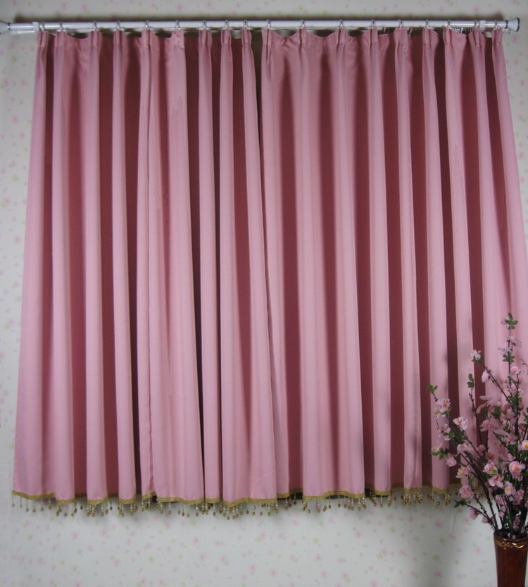 窗帘纯色成品飘窗短帘三层环保布料遮光窗帘/遮阳布料16元/米特价