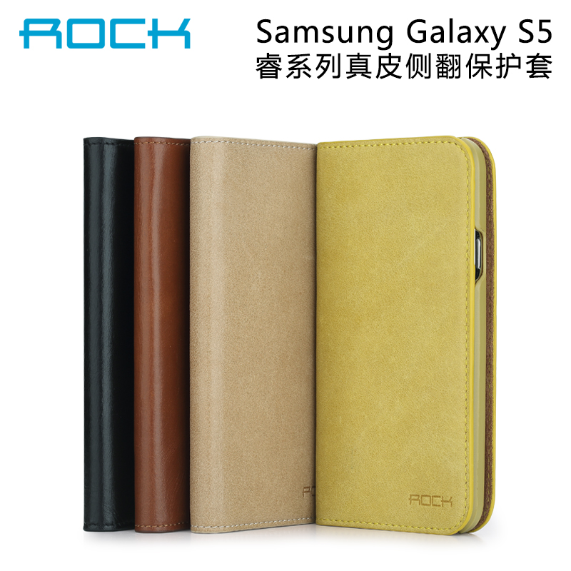 Rock洛克 三星S5 手机皮套 G9006V 保护套 G9008V皮套 手机保护套