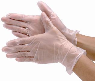 一次性PVC手套 医用橡胶实验劳保检查劳保防护 无粉手套