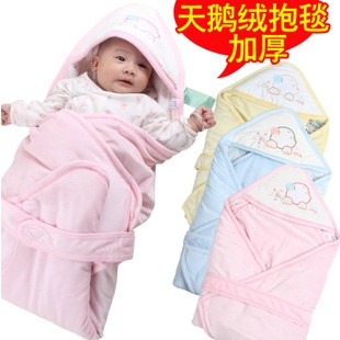 婴幼儿纯棉包被 加厚秋冬季  婴儿抱被包被 新生儿宝宝抱毯包邮