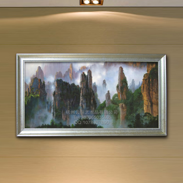 LS-13 中国山水风景油画 湖南张家界风景画 山水风景 艺术微喷