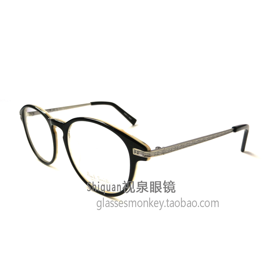 木潮九十原厂同款w5110佐藤井阿拉蕾圆形个性金属镜腿板材眼镜框
