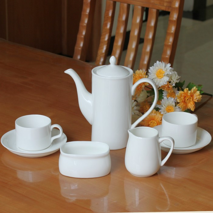 景德镇欧式套装15头韩国骨瓷咖啡杯碟套装陶瓷咖啡具套装