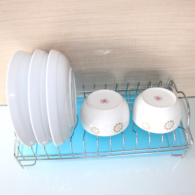 不锈钢碗架沥水架 单层碗碟架厨房用具置物架