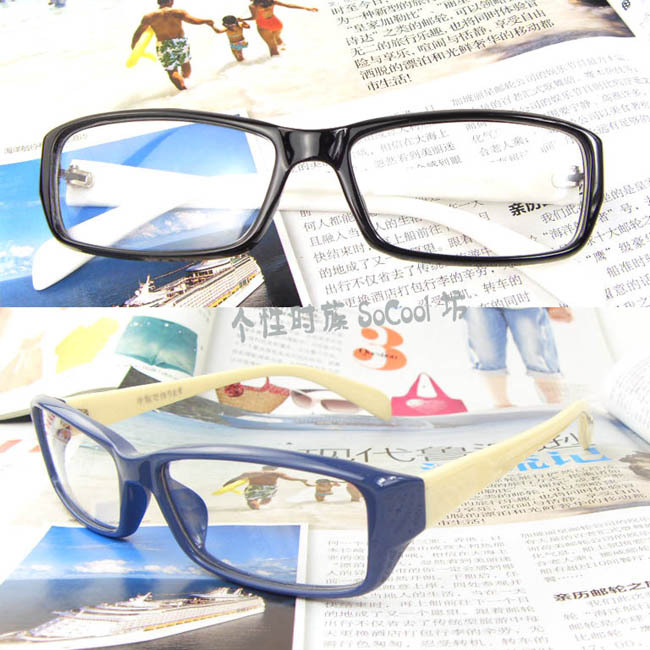 王子范/韩版潮人窄镜框浅色镜腿低调平光眼镜框架眼镜架 多色选