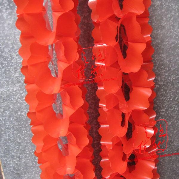 拉花胶纸红色大拉花彩条拉条过新年新春节庆典拉花店铺布置装饰品