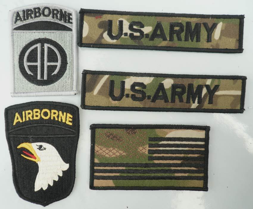 美国大兵海豹突击队 海军陆战队 CP迷彩胸条胸章臂章5件套 刺绣标