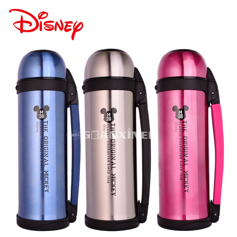 迪士尼保温壶户外大容量不锈钢真空男女士旅游水杯水壶家用热水瓶