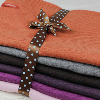 超值节日新年礼物纯色针织简约针织冬季女士基本百搭情侣羊毛围巾
