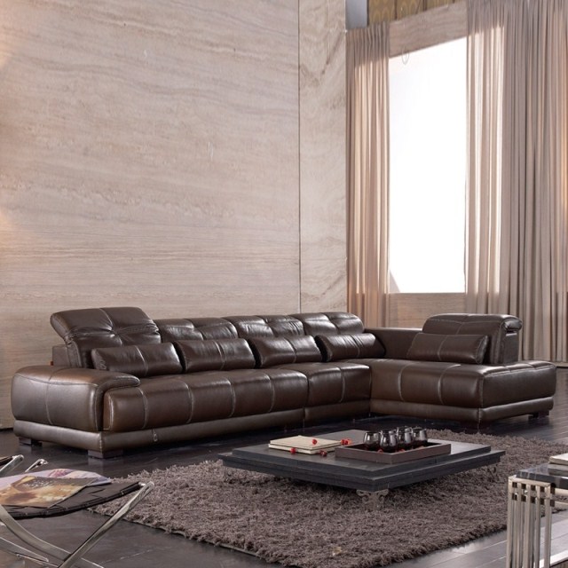 欧斯廷3617进口真皮沙发客厅现代简约组合头层真皮转角沙发包邮