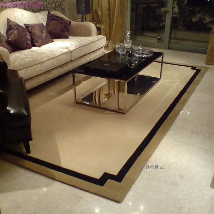 特价加厚加密性价比高时尚多色可选防滑黄色客厅茶几中式风格地毯