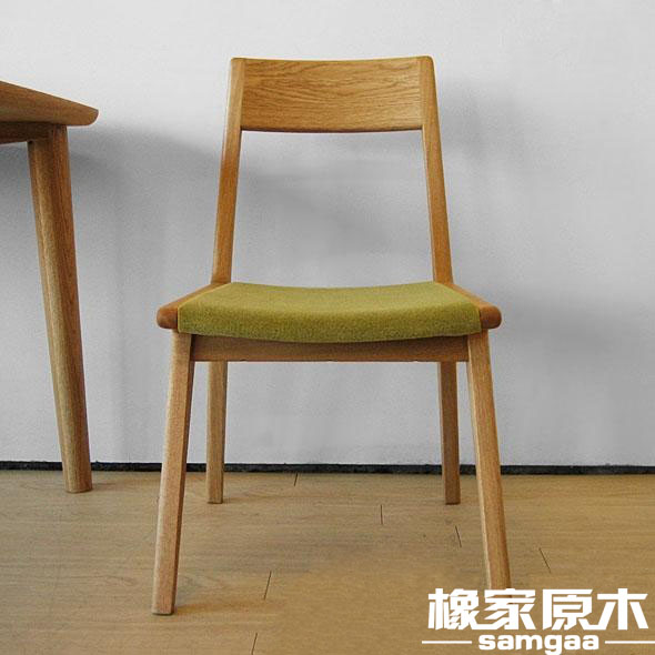 橡家原木 家具  北欧 简约 日式 橡木实木餐椅 椅子 椅CY-11