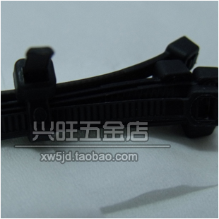 厂家批发 黑色防紫外线 250根 尼龙扎带 塑料自锁式 6(5.8)*150mm