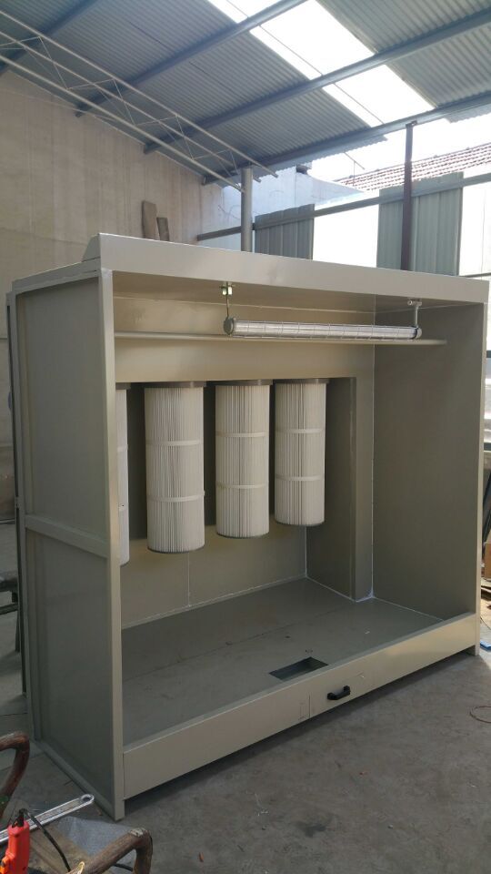 高温烤漆房 塑粉回收机塑粉回收柜 静电喷塑机 喷塑设备流水线