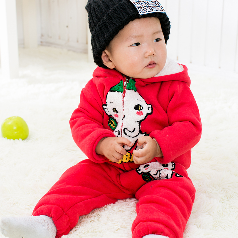 秋冬男女童装2015新款中小童休闲韩版儿童加厚加绒套装卫衣两件套