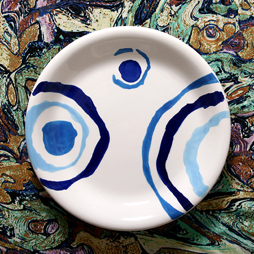 美利迪亚 蓝色多瑙河 陶瓷盘子装饰盘点心盘蛋糕盘水果盘西餐餐具