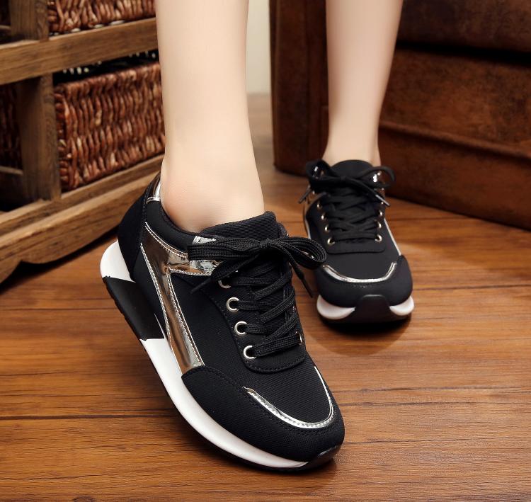 2015夏季内增高女鞋运动休闲鞋厚底坡跟气垫鞋女学生阿甘鞋韩版潮