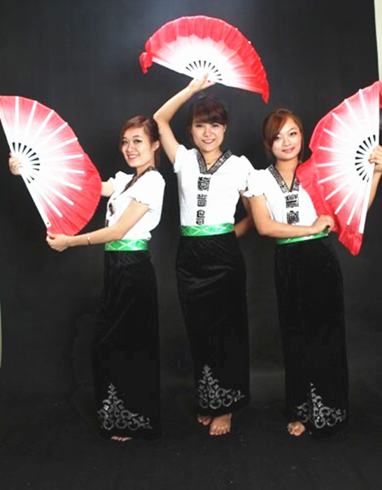 少数民族服装苗族女装土家族民族舞蹈演出服装壮族瑶族侗壮族傣族
