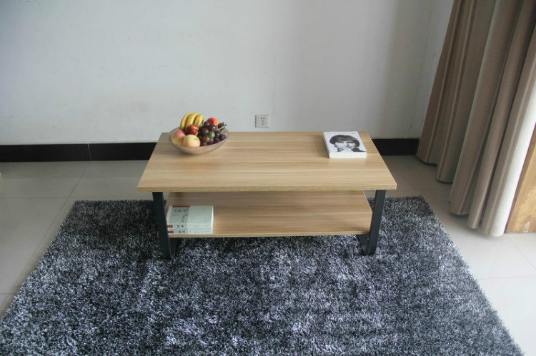特价包邮 茶几简约现代钢木茶几 客厅宜家床上创意长方形小桌子