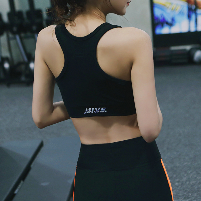 特 1782 韩国正品春夏女 瑜伽服运动短款含胸垫抹胸背心健身运动