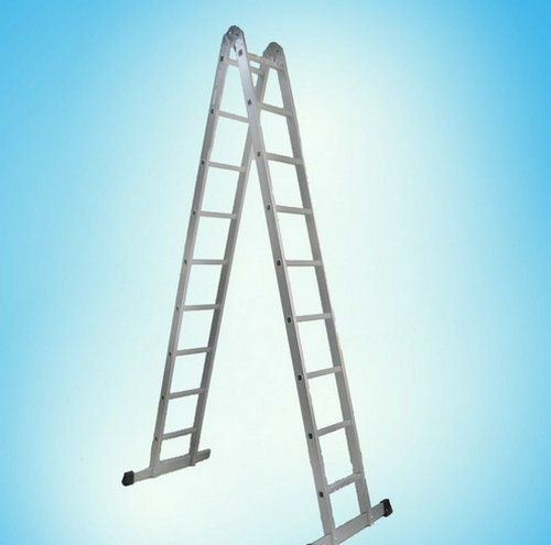 2折梯铝合金折叠梯关节工程梯字家用梯人字梯伸缩4-6米