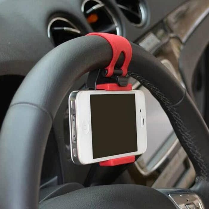 车载手机支架三星苹果小米华为通用车用手机座方向盘手机导航支架