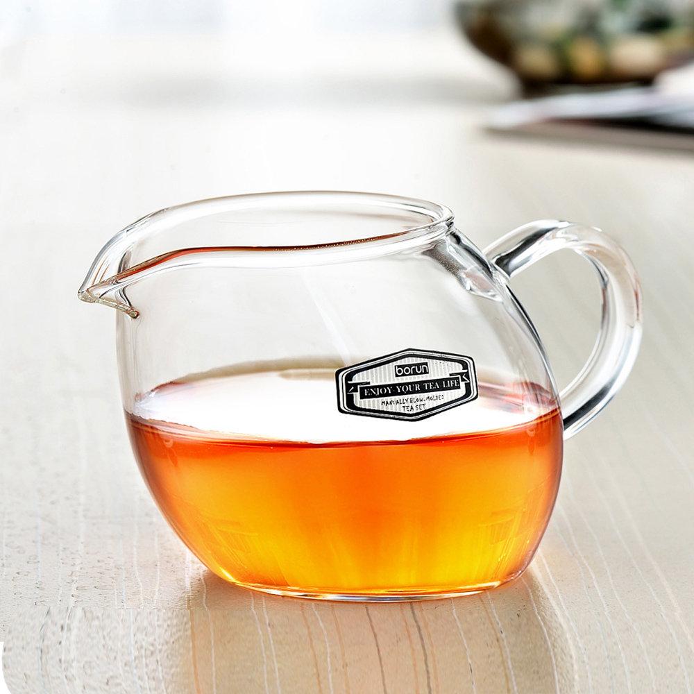加厚耐热耐高温玻璃公道杯 个性茶海 分茶器 创意茶道配件 280ML