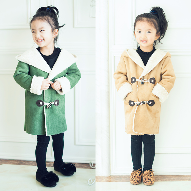女童棉衣2015冬季新款韩版中长款儿童加厚加绒棉服外套亲子童装潮